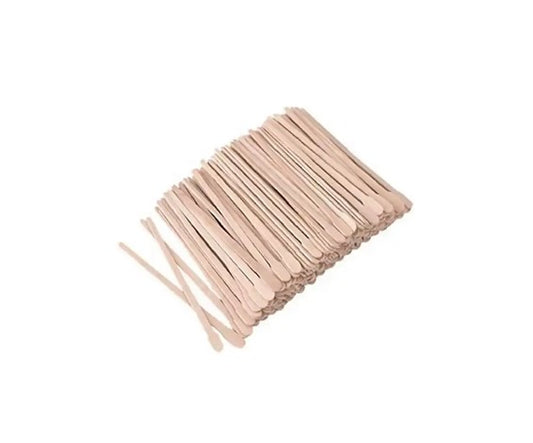 מיני שפדל עץ למריחה מדויקת - 100 יחידות