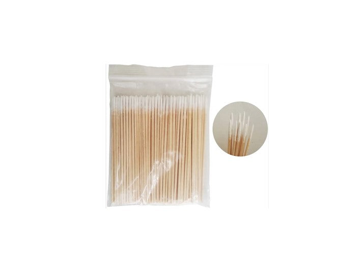 מיני קיסמי כותנה לניקוי ודיוק הצביעה - 100 יחידות