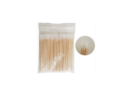 מיני קיסמי כותנה לניקוי ודיוק הצביעה - 100 יחידות